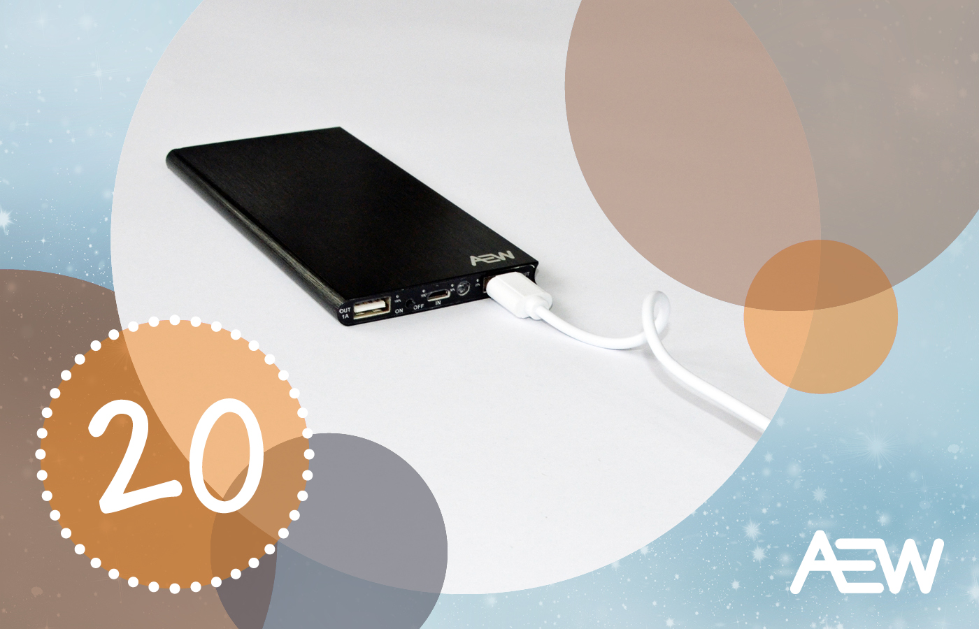 AEW Adventskalender Verlosung Powerbanks