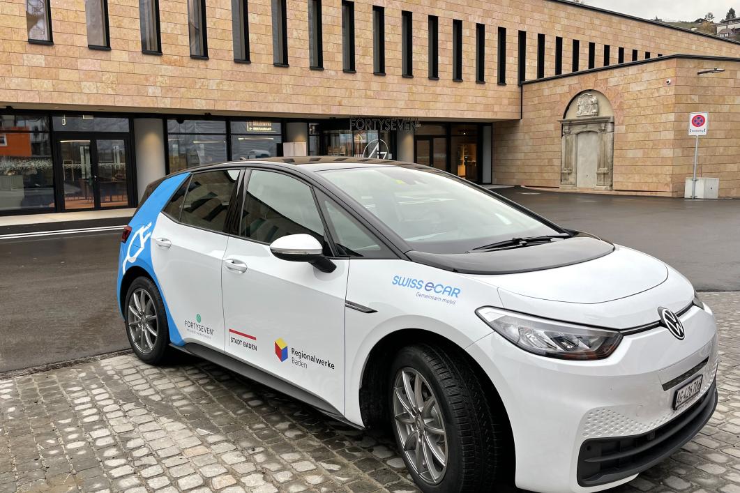 Carsharing-Standort von Swiss E-Car in Baden