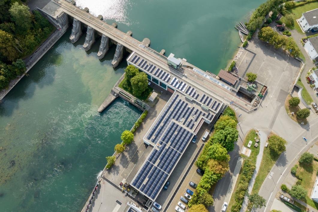 Kraftwerk Bremgarten-Zufikon mit Regional-Center Bremgarten
