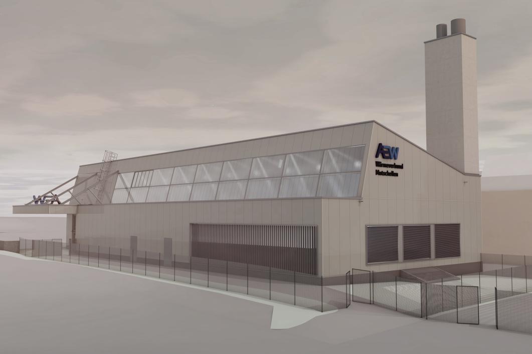 Visualisierung AEW Wärmverbund Mutschellen (Quelle: Bark Architekten AG, Widen)