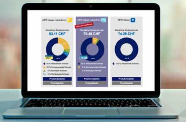 Comparer les produits d'électricité AEW en ligne