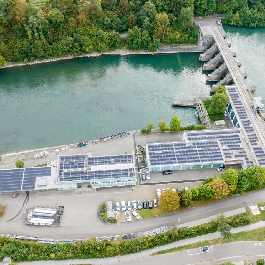 Kraftwerk Bremgarten-Zufikon und AEW Regional-Center Bremgarten