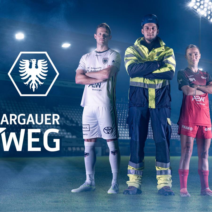 AEW wird Co-Hauptpartnerin beim FC Aarau, den Red Boots und bei der Nachwuchsförderung