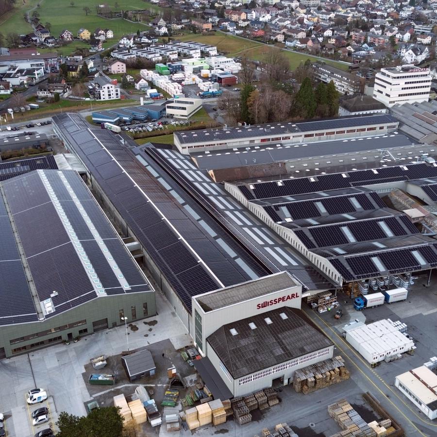 AEW Photovoltaikanlage Niederurnen Swisspearl